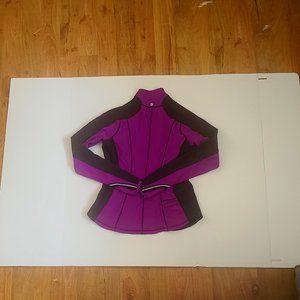 Lululemon Women's Purple & Black Zip Up sweater -Size 12